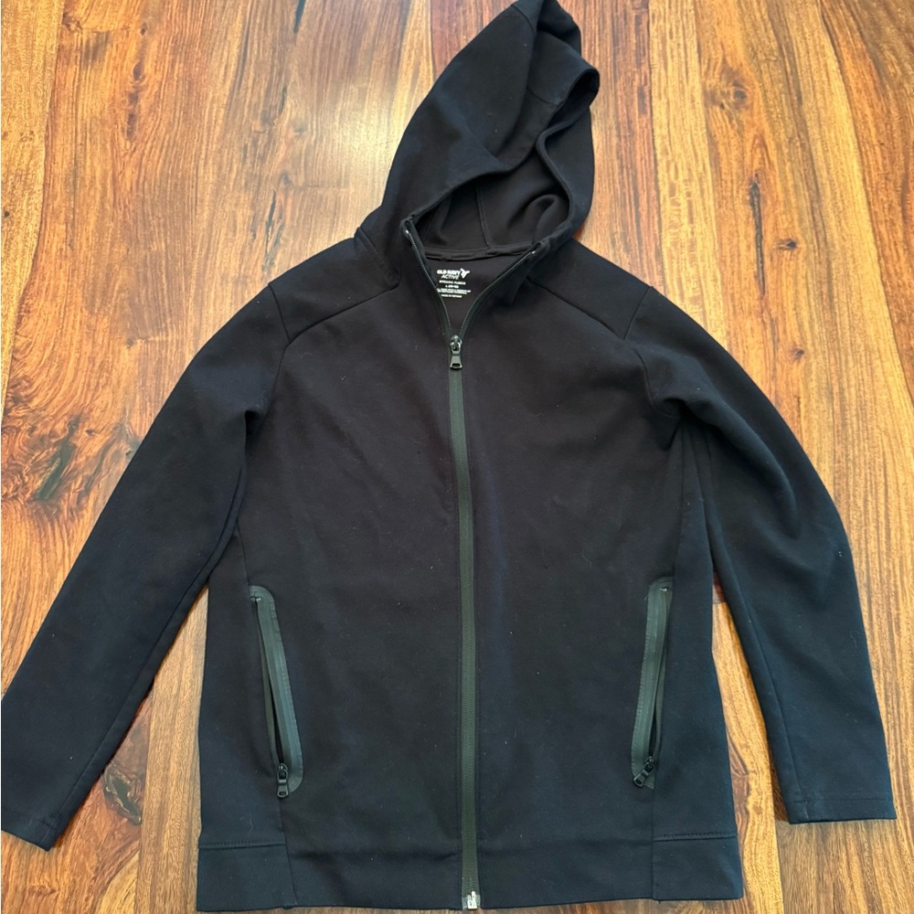 Girls Old Navy Active Black Fleece Jacket